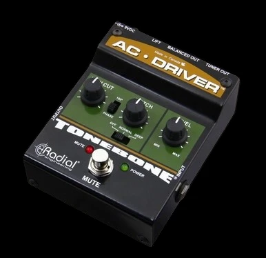 Radial AC Driver Acoustic Instrument Preamp Pedal - Left Angle