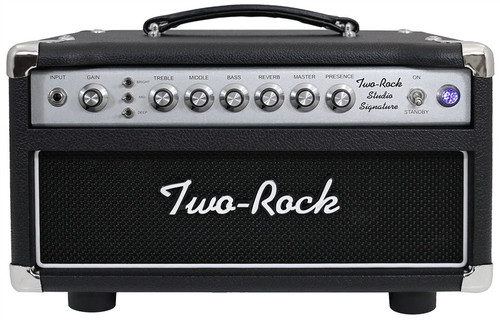 Two-Rock Studio Signature Head in Black with Silver Anodized Chassis