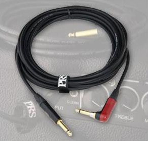 PRS 25ft Signature Instrument Cable Straight to Right Angle Silent Plug