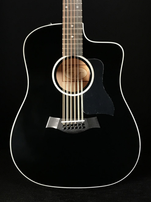 Taylor 250-CE BLK DLX Cutaway 12-String in Black