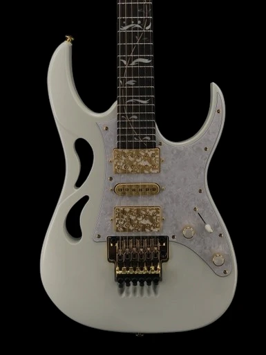 Ibanez Steve Vai Signature PIA3761 Prestige - Stallion White - Front Close
