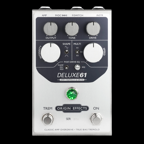 Origin Effects Deluxe61 Amp Tremolo and Drive Pedal - Top