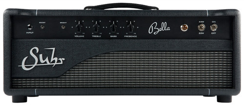 Suhr Bella Hand-Wired Tube Head in Black with Tolex Front