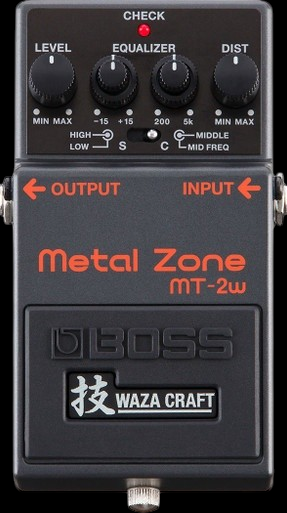 Boss Waza Craft MT-2W Metal Zone Distortion Pedal