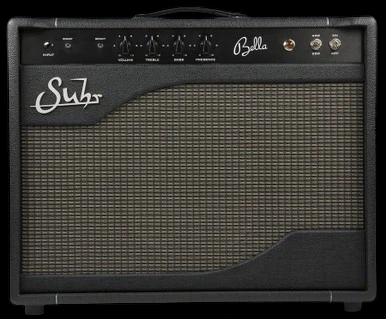 Suhr Bella Hand-Wired Tube Combo in Black with Tolex Front
