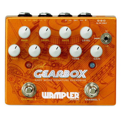 Wampler Gearbox Andy Wood Signature Overdrive Pedal Wampler Gearbox Andy Wood Signature Overdrive Pedal