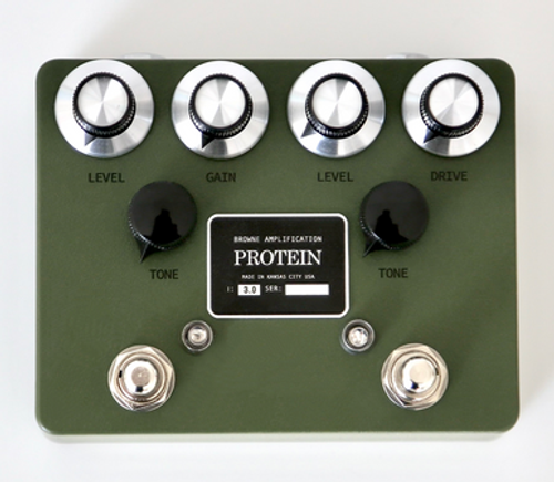 Browne Amplification Protein V3 Dual Overdrive Pedal in Green