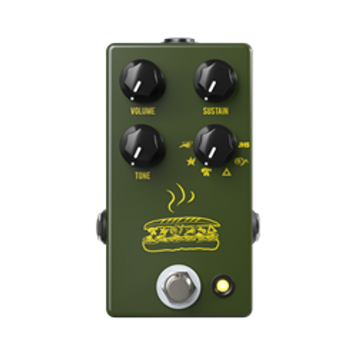 JHS Muffuletta Distortion and Fuzz Pedal in Army Green