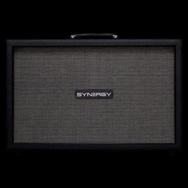 Synergy 2x12 Extension Speaker Cabinet - Black - Front View