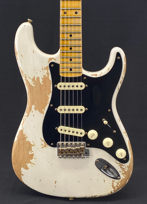 Fender Custom Shop Poblano Super Heavy Relic Stratocaster in Aged White Blonde