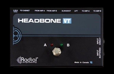 Radial Headbone VT Tube Amp Head Switcher - Top View