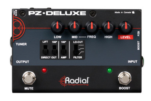 Open Box Radial Engineering PZ-Deluxe Acoustic Preamp Open Box Radial Engineering PZ-Deluxe Acoustic Preamp