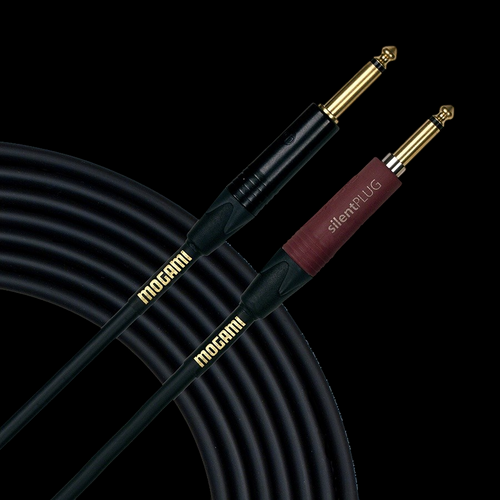 Mogami Gold Instrument Silent S-18 18 Foot Guitar Cable with Straight Plugs