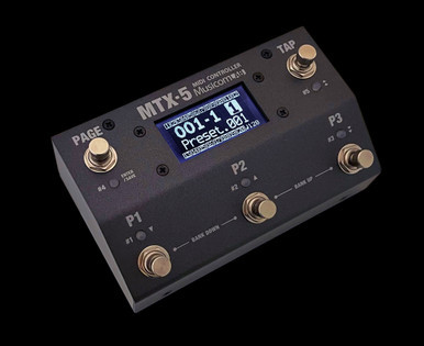 Musicom LAB MTX-5 Compact MIDI Controller Pedal - Left Angle