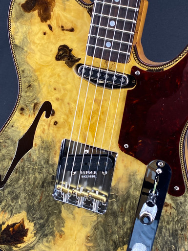 バイオリン用顎当て　ハードメイプル　キルテッド　スカーレット染めスドラド バイオリン用顎当て ハードメイプル キルテッド スカーレット