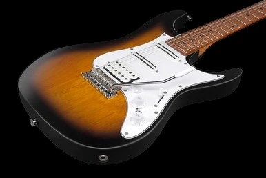 Ibanez Premium ATZ10P Andy Timmons Signature - Sunburst - Front Left Angle