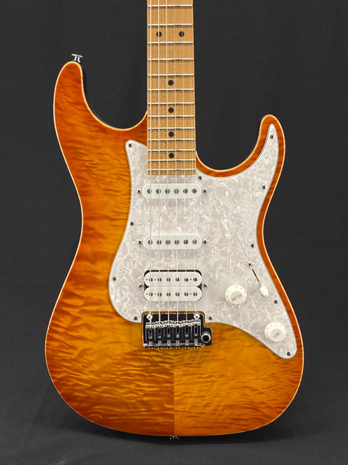 Suhr Standard Plus HSS in Transparent Honey Amber with Pau Ferro Fingerboard