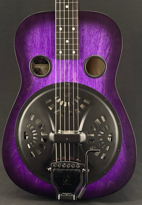 Beard Josh Swift Standard Signature Squareneck Resonator in Purple Burst with Doubleshot Bridge