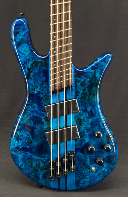 Spector NS Dimension Multiscale 4-String Bass in Black and Blue