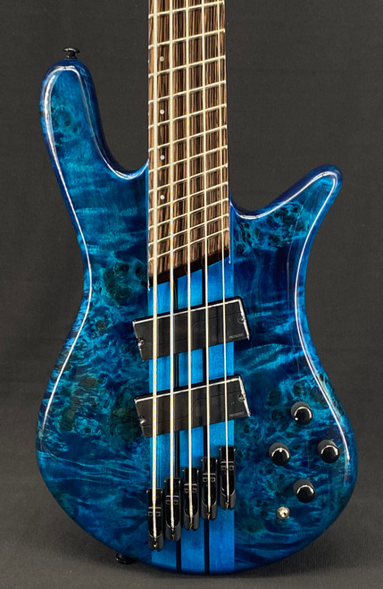 Spector NS Dimension Multiscale 5-String Bass in Black and Blue