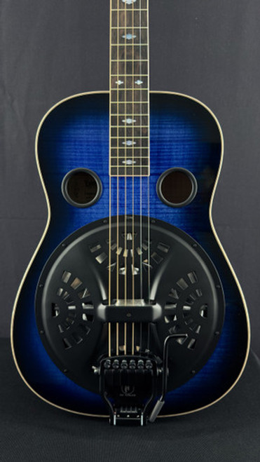 Beard E-Model Squareneck Resonator in Navy Sunburst with Doubleshot Bridge