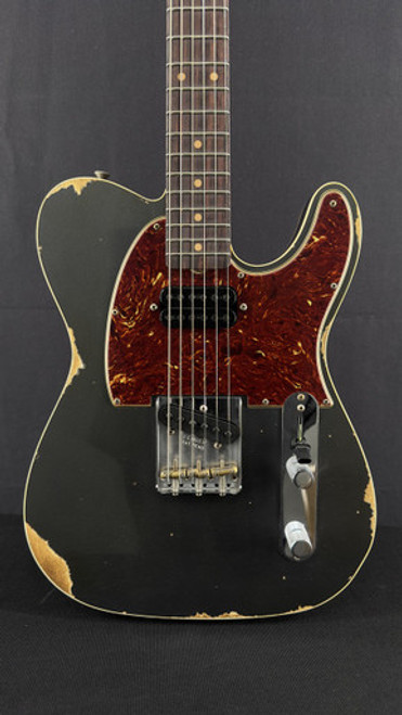 Fender Custom Shop Limited Edition HS Tele Custom Relic in Aged Charcoal Frost Metallic