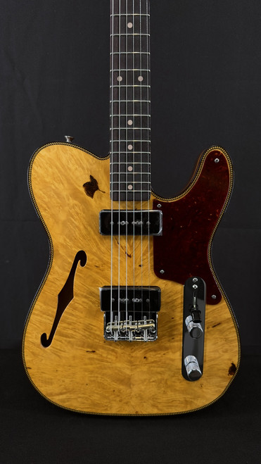 Fender Custom Shop Artisan Dual P90 Maple Burl Telecaster in Aged Natural