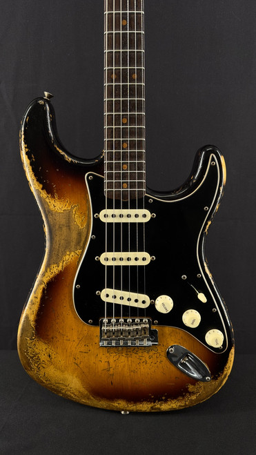 Fender Custom Shop Limited Edition Poblano Stratocaster Super Heavy Relic in Super Faded Aged 3-Color Sunburst
