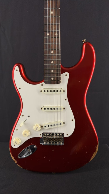 Fender Custom Shop Lefty 1959 Relic Strat in Faded Candy Apple Red
