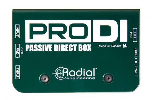 Radial Engineering ProDI Passive Direct Box for high output acoustic, guitar bass & keyboards
