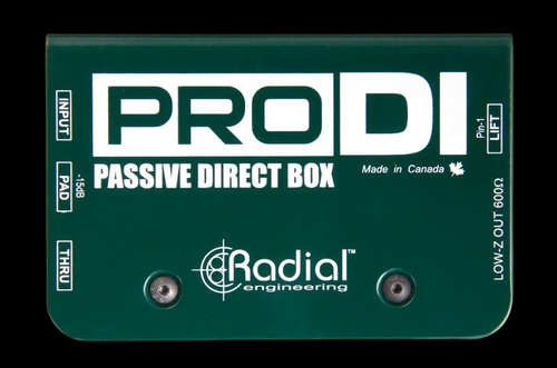 Radial Engineering ProDI Passive Direct Box for High Output Guitar, Bass, & Keyboards