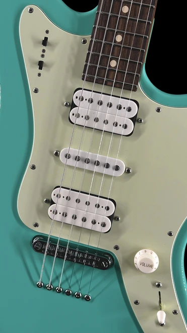 Suhr Ian Thornley Signature Series Classic JM - Seafoam Green with Stoptail Bridge - Front Angle