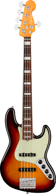 Fender American Ultra Jazz Bass V with Rosewood Fretboard in Ultraburst