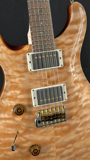 PRS Wood Library Left-Handed Custom 24 in Natural with Quilt Top and Maple Neck
