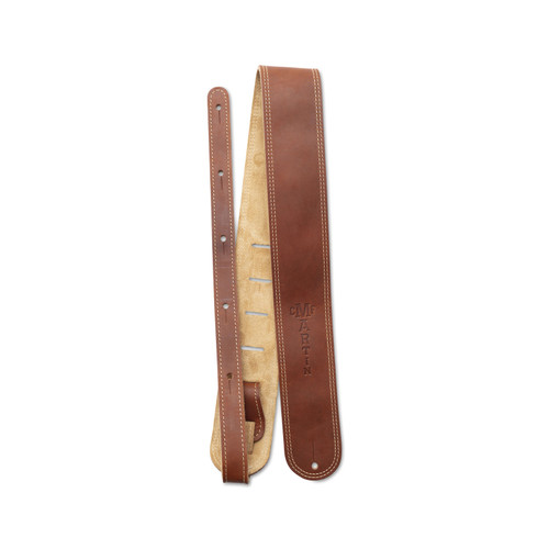 Martin Ball Glove Leather Guitar Strap in Brown
