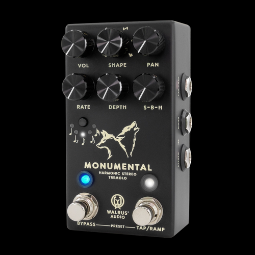 Walrus Audio Monumental Stereo Harmonic Tap Tremolo in Black