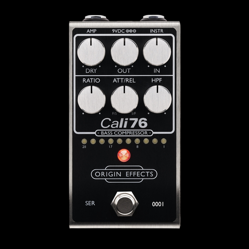 Origin Effects Cali76 Bass Compressor 64 Black Panel Edition - Top