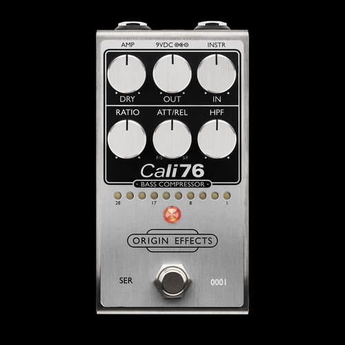 Origin Effects Cali76 Bass Compressor Classic Aluminum - Top