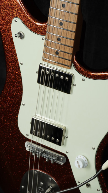 Suhr Custom Classic JM in Orange Sparkle with Mastery Bridge and Vibrato