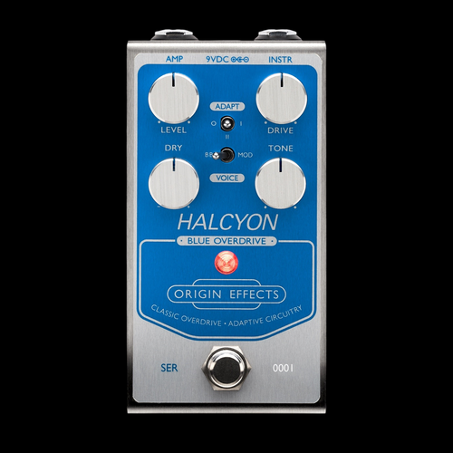 Origin Effects Halcyon Blue Overdrive Pedal - Top