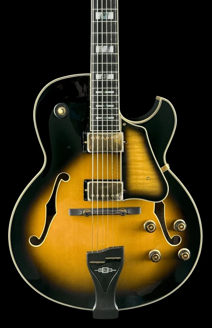 Ibanez George Benson Signature LGB300 - Vintage Yellow Sunburst - Front Close