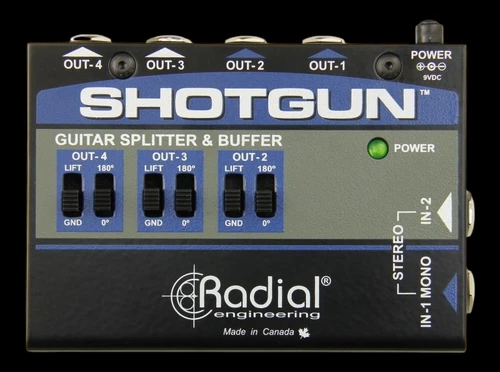 Radial Shotgun 4-Output Guitar Amp Driver - Top