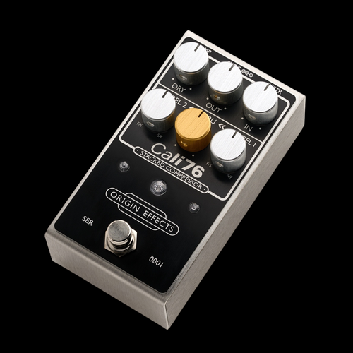 Origin Effects Cali76 Stacked Compressor - Blackout Edition - Left Angle