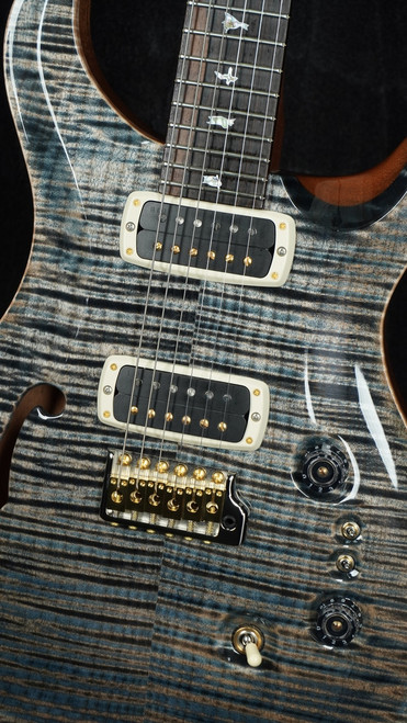 PRS 40th Anniversary Custom 24-08 Semi-Hollow Limited Edition in Faded Whale Blue with Natural Back