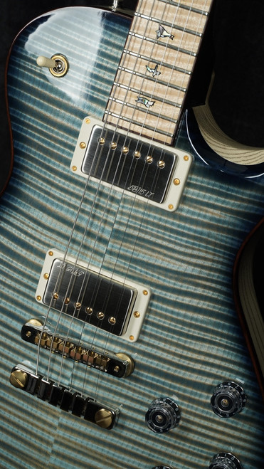 Preowned Paul Reed Smith Private Stock Singlecut McCarty 594 Guitar of the Month in Faded Royal Blue Smoked Burst