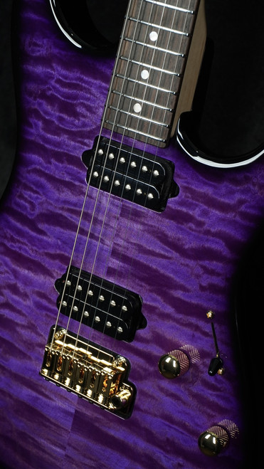 Suhr Standard Thin Burst Limited Edition in Transparent Purple with Indian Rosewood Fingerboard and Suhr 2 Post Tremolo
