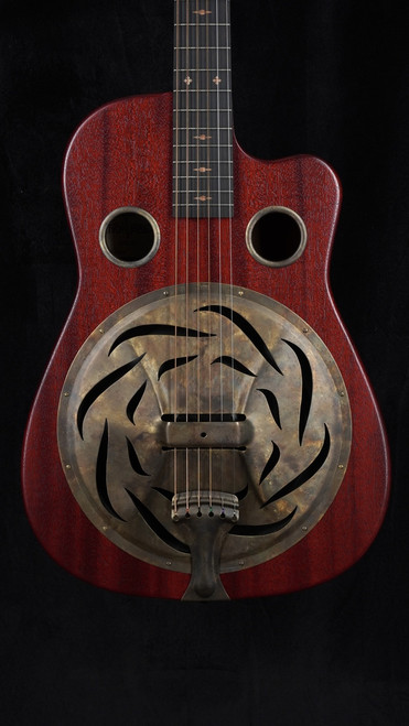 Beard Trailhead-E All Mahogany Roundneck Resonator with Cutaway in Scarlet Beard Trailhead-E All Mahogany Roundneck Resonator with Cutaway in Scarlet