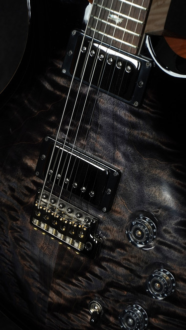 PRS Wood Library DGT in Charcoal Smokeburst with Figured Maple Neck