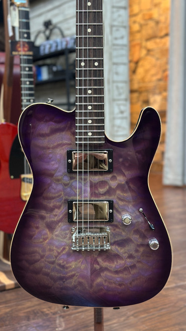 Tom Anderson Cobra T in Abalone to Trans Purple Burst Tom Anderson Cobra T in Abalone to Trans Purple Burst