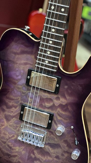 Tom Anderson Cobra T in Abalone to Trans Purple Burst Tom Anderson Cobra T in Abalone to Trans Purple Burst